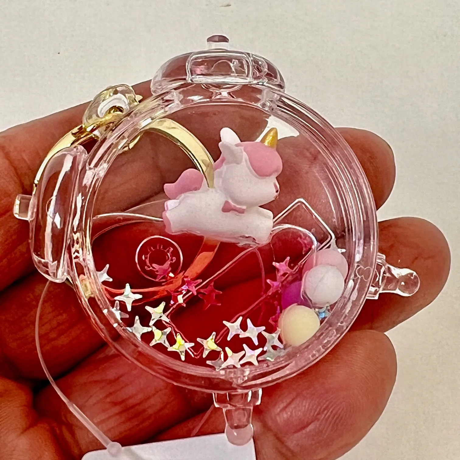 12135 UNICORN FLOATY KEY CHARM-12