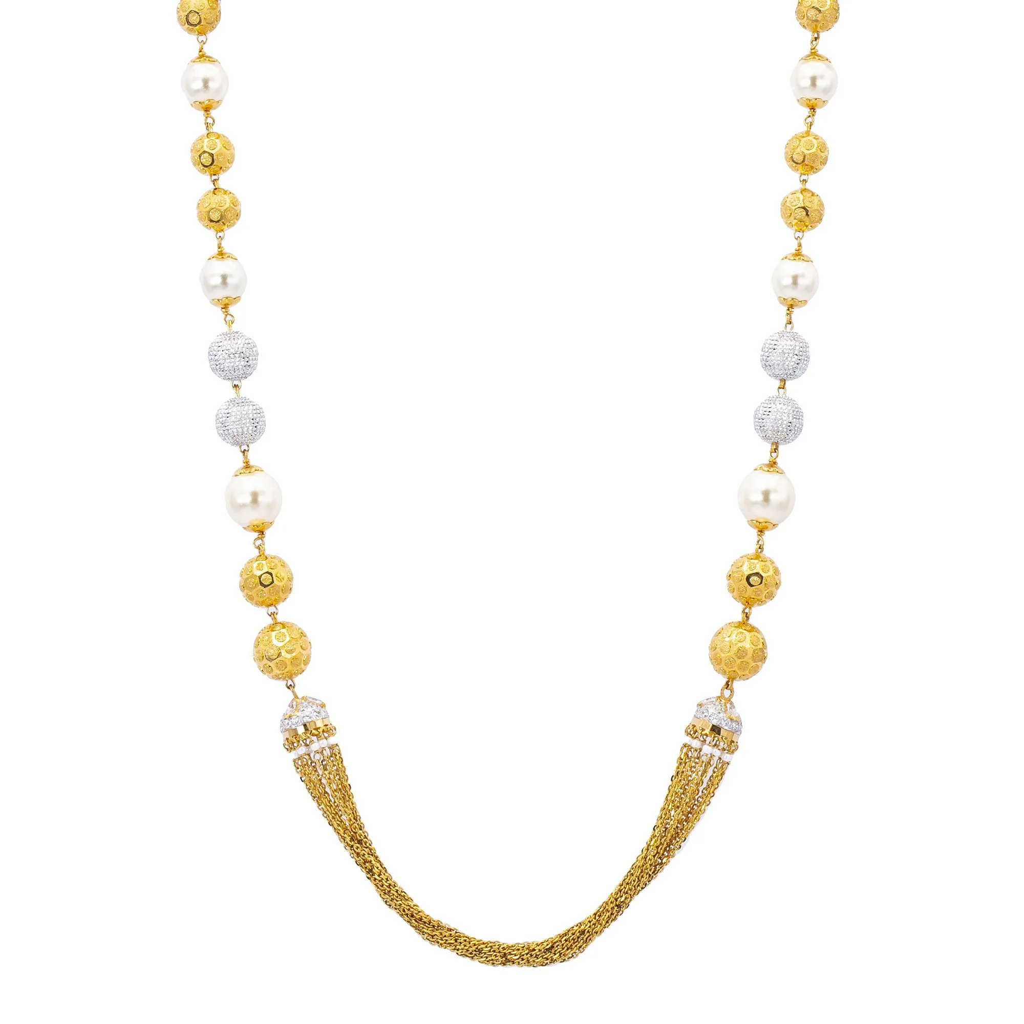 22K Gold & Pearl Glamourous Jewelry Set