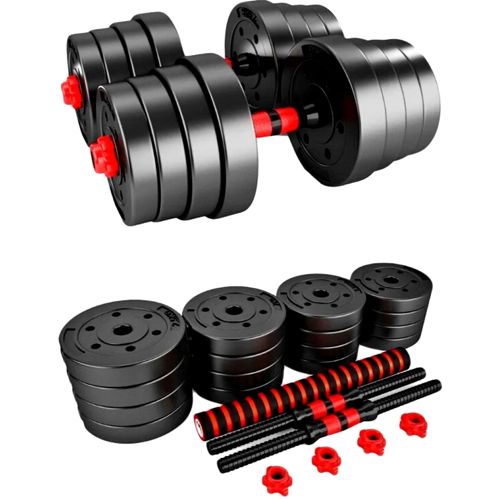 30Kg Adjustable Fitness Dumbbells Set With Connecting Rod Af-45