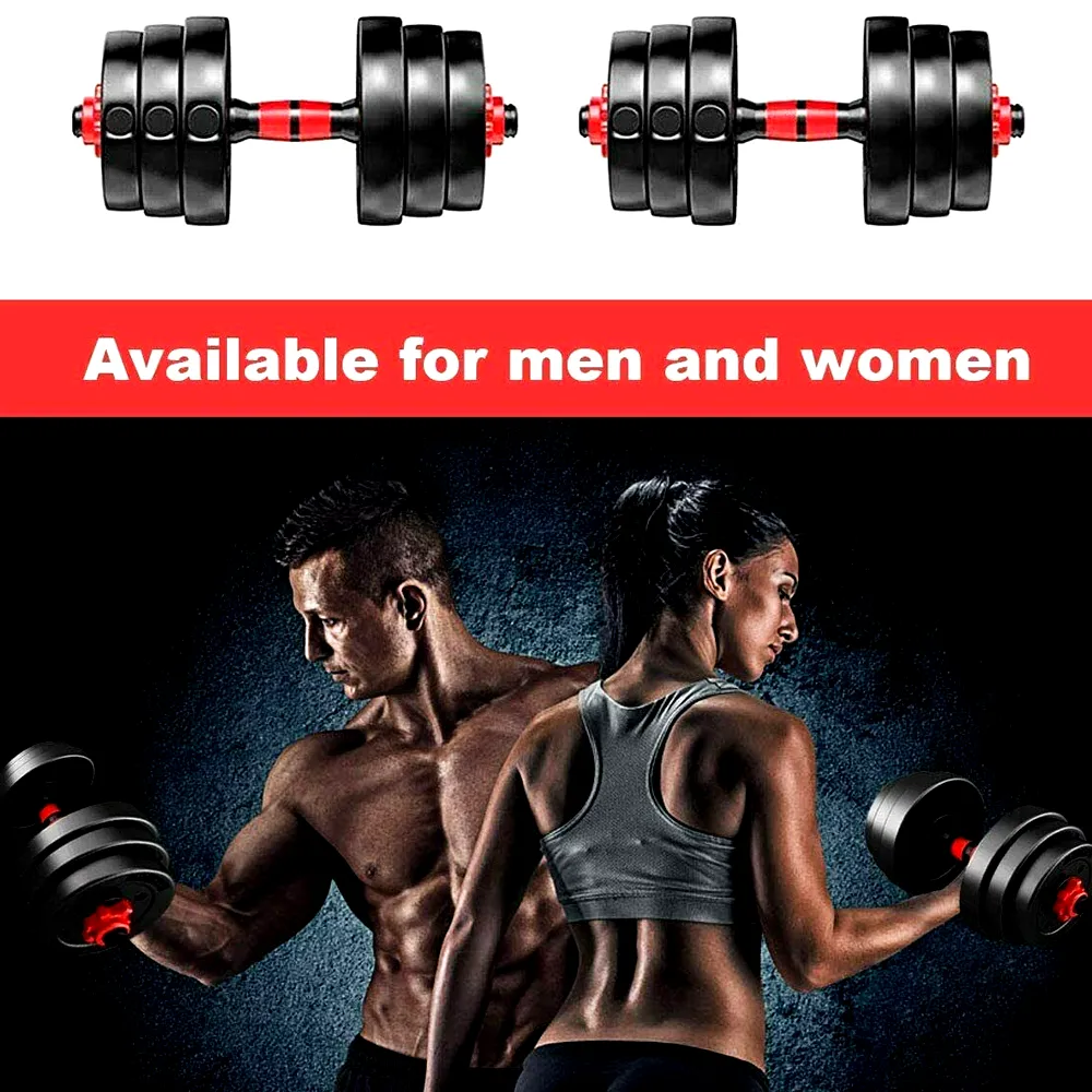 30Kg Adjustable Fitness Dumbbells Set With Connecting Rod Af-45