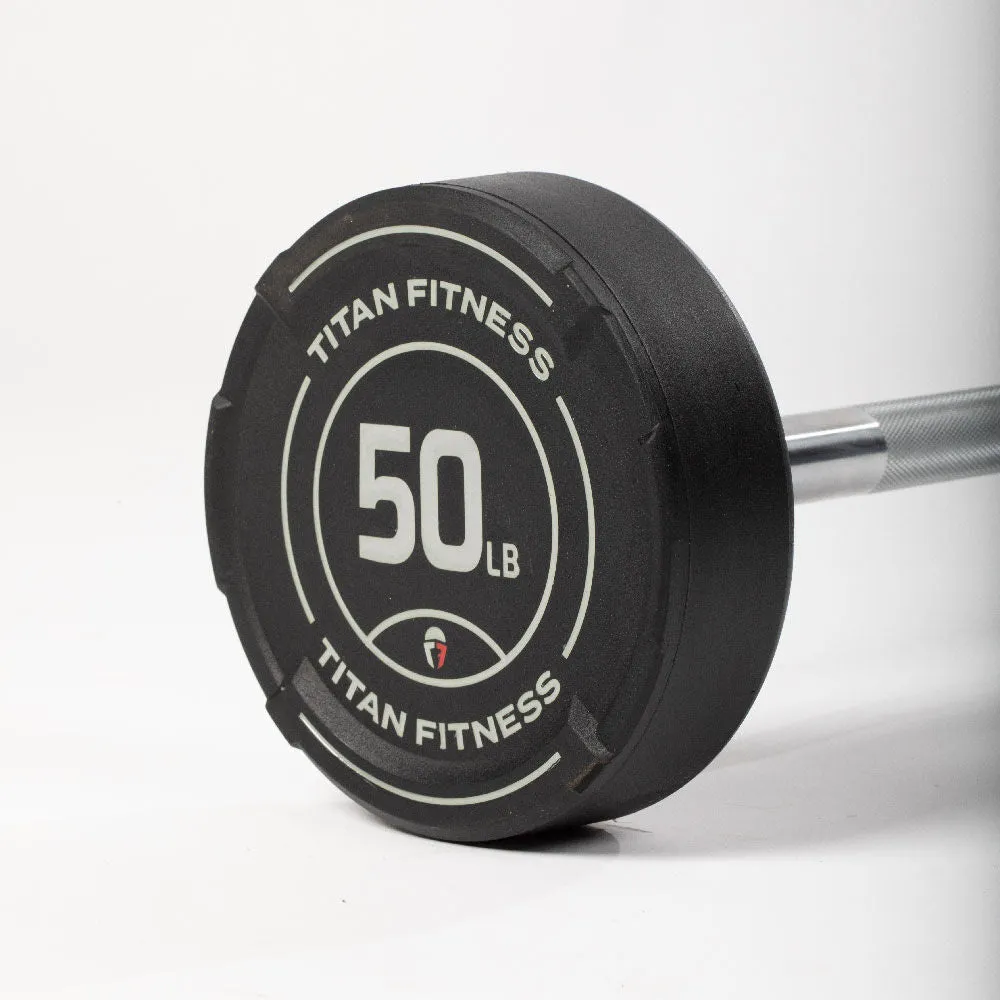 50 LB Straight Fixed Urethane Barbell