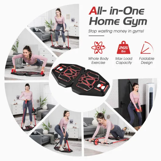 All-in-one Portable Pushup Board with Bag