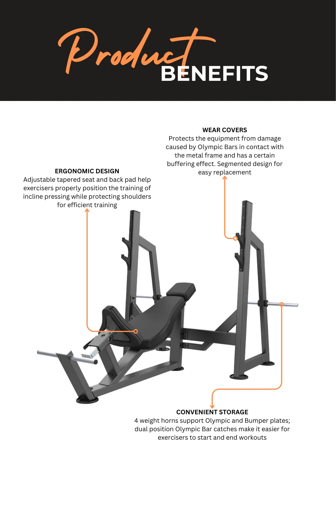 Body Iron Commercial Pro Olympic Incline Bench Press