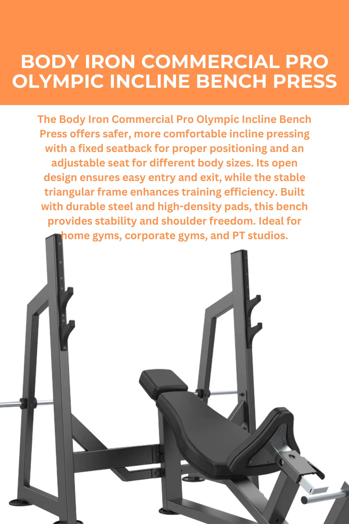 Body Iron Commercial Pro Olympic Incline Bench Press