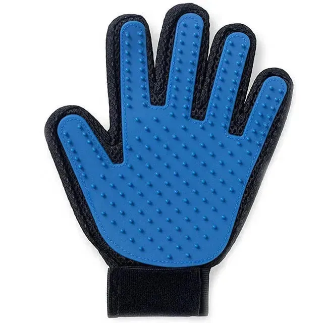 Cat & Dog Grooming Glove - Gentle Deshedding Brush & Hair Remover