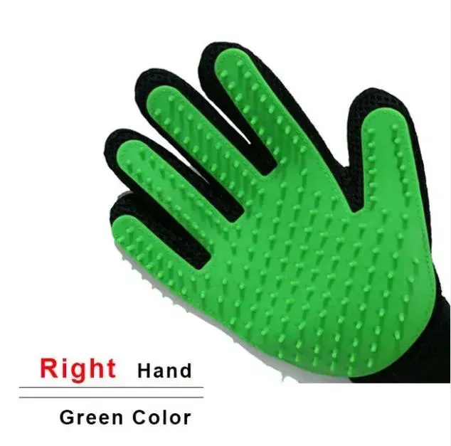 Cat & Dog Grooming Glove - Gentle Deshedding Brush & Hair Remover