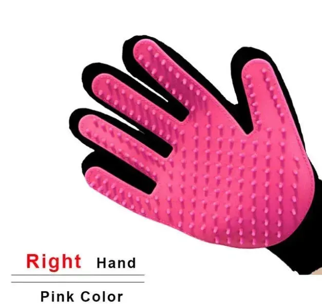 Cat & Dog Grooming Glove - Gentle Deshedding Brush & Hair Remover