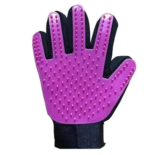 Cat & Dog Grooming Glove - Gentle Deshedding Brush & Hair Remover