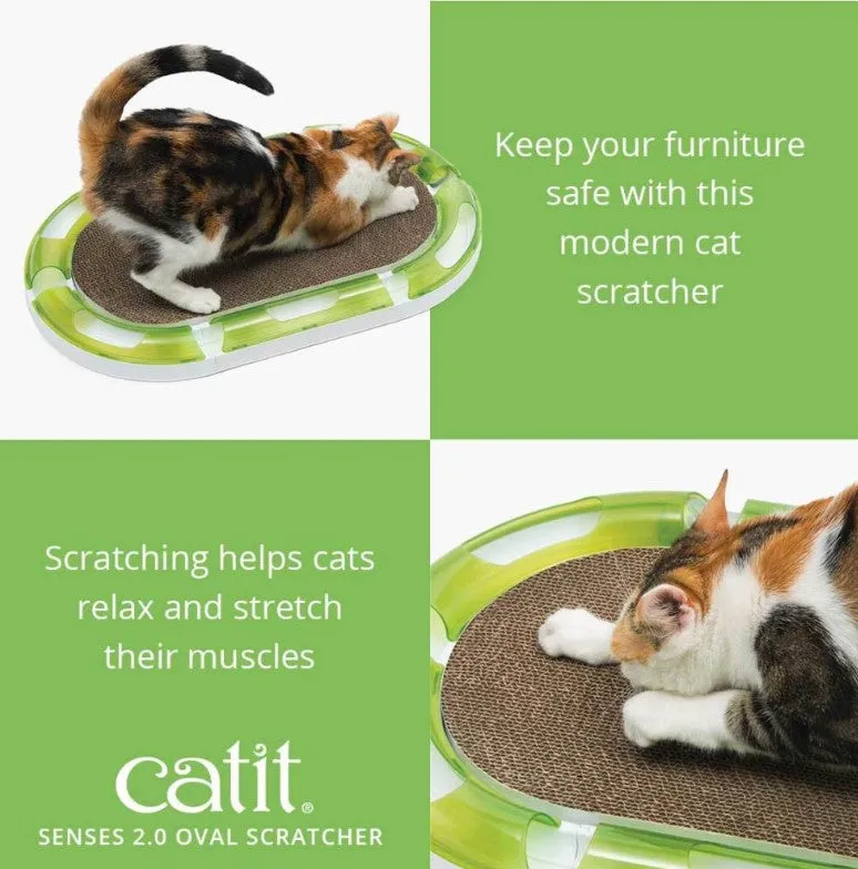 Catit Senses 2.0 Oval Circuit Scratcher Toy