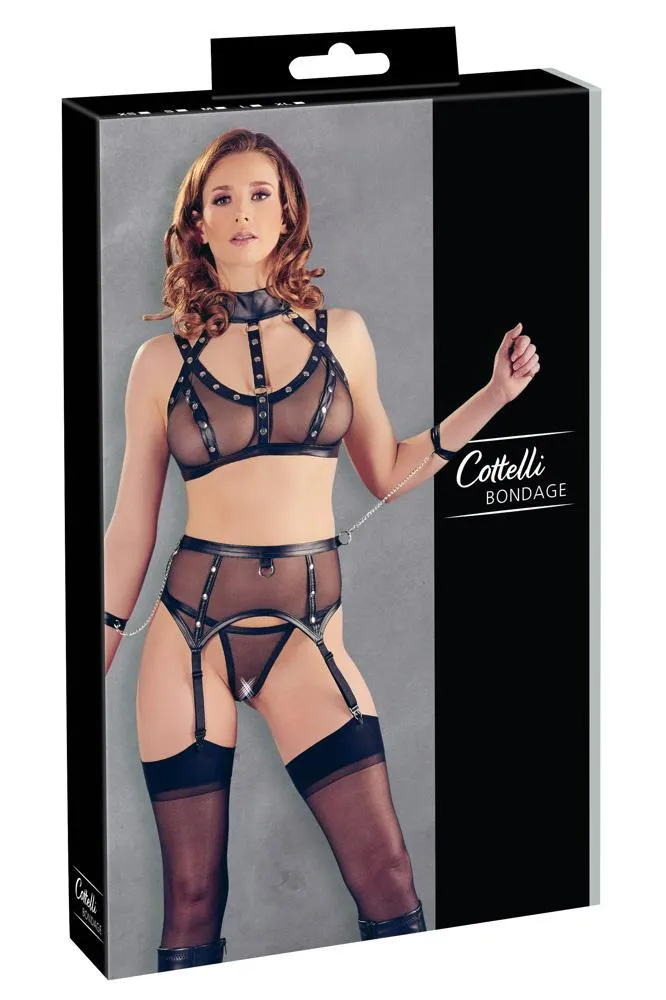 Cottelli Bondage Suspender Set