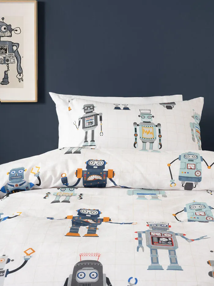 Duvet Cover Set- Retro Robot