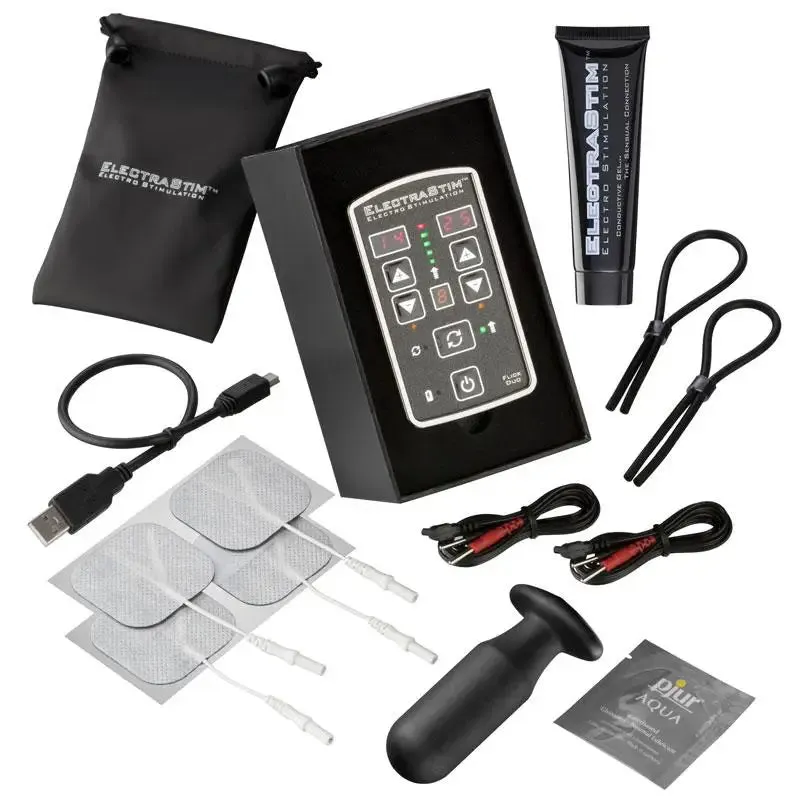 Electrastim Black Rechargeable Electro Stimulation Multi Set