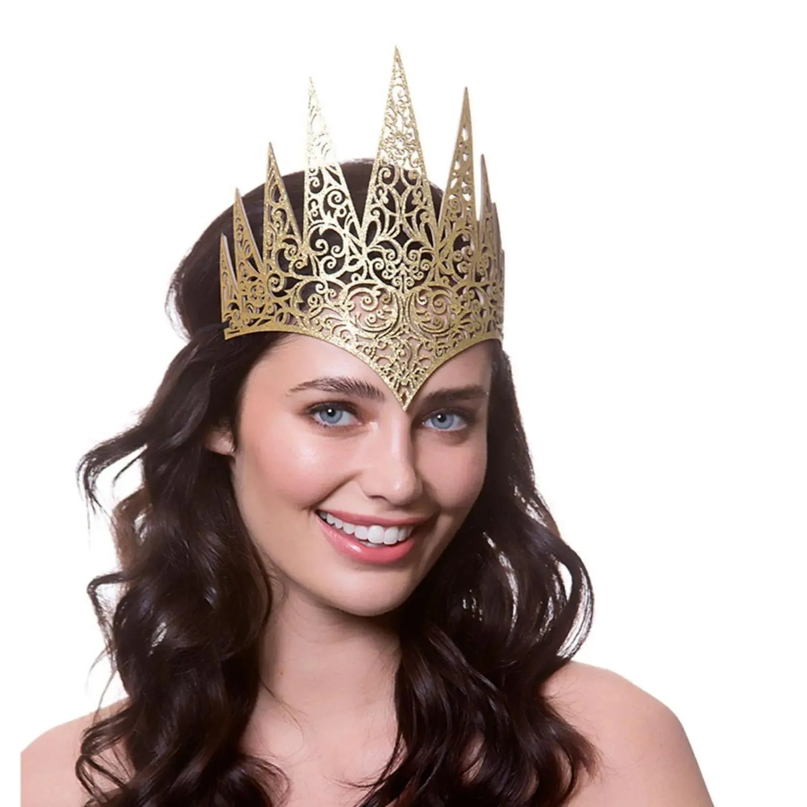 Fantasy Crown Metallic Gothic Queen Medieval Fancy Dress