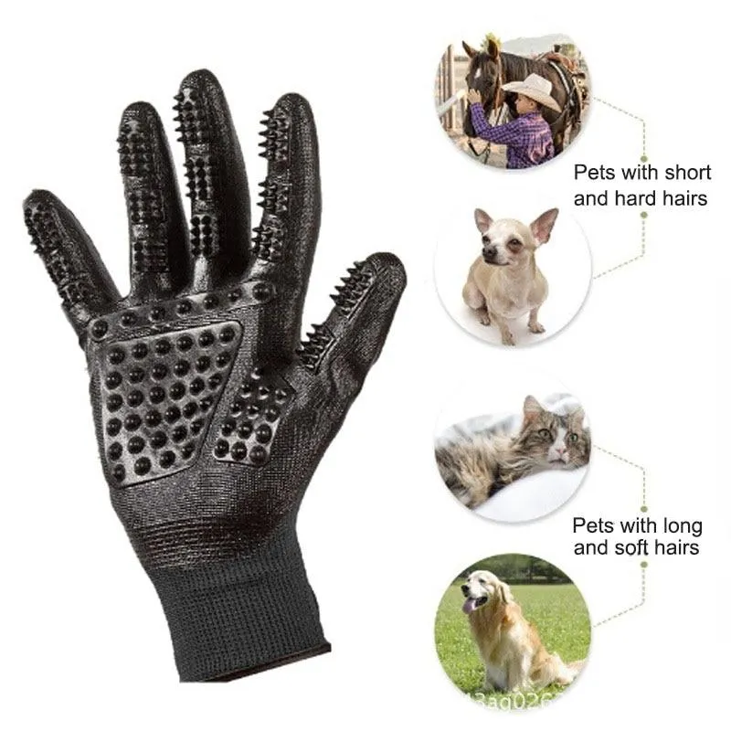 Fast Shipping Pet Grooming Gloves - Gentle & Effective