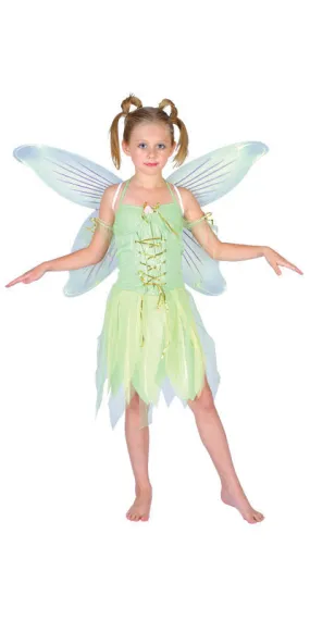 Girls Neverland Fairy Tinkerbell Fantasy Costume