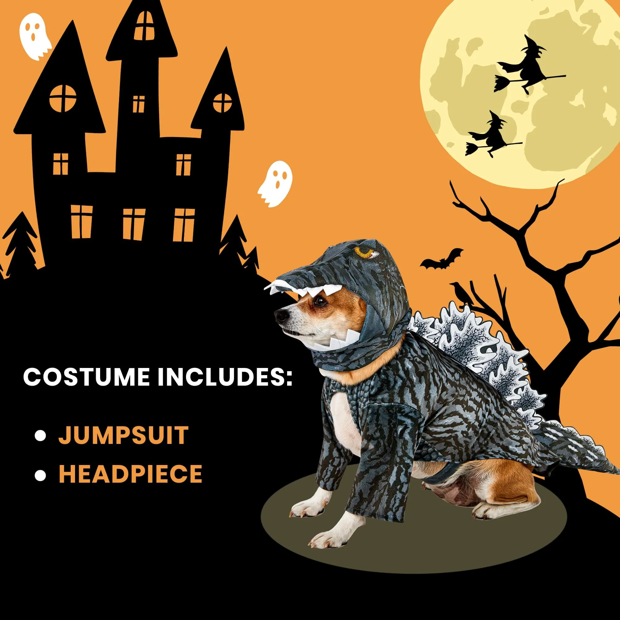 Godzilla Hooded Pet Costume