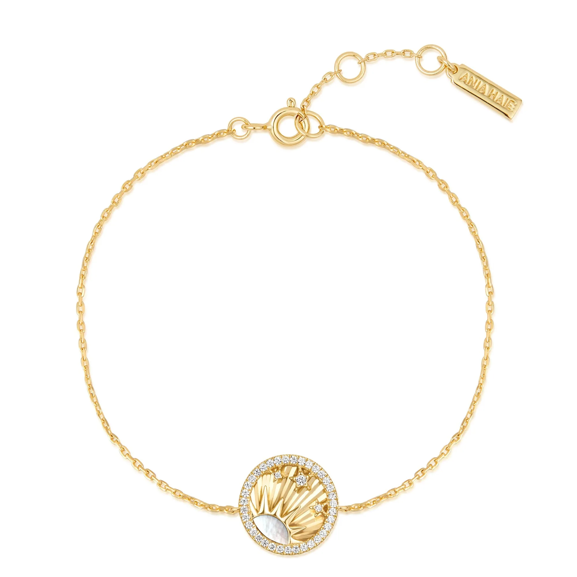 Gold Shiny Sun Stars Bracelet