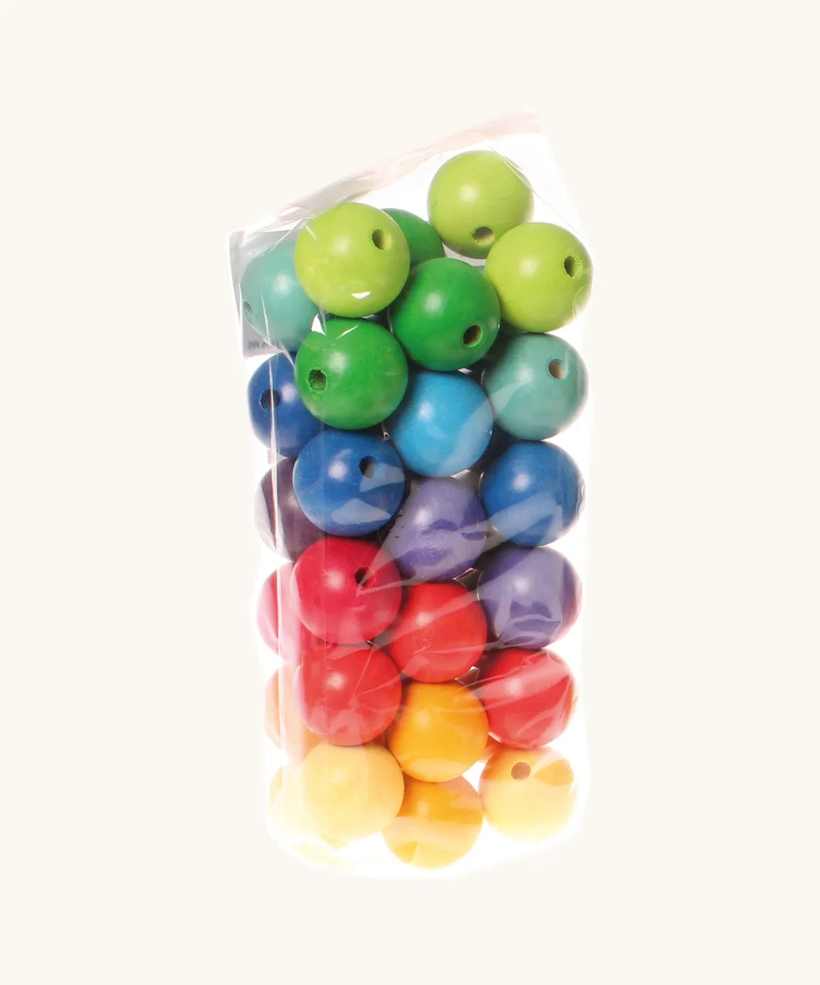 Grimm's 36 Coloured Beads 30mm