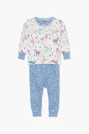 Hatley Playful Ponies Baby Girls Pajama Set