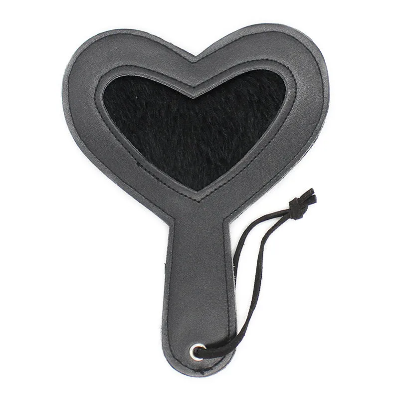 Heart Shaped Leather Paddle