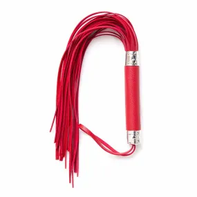 'Love the Pain' Red Fetish Flogger