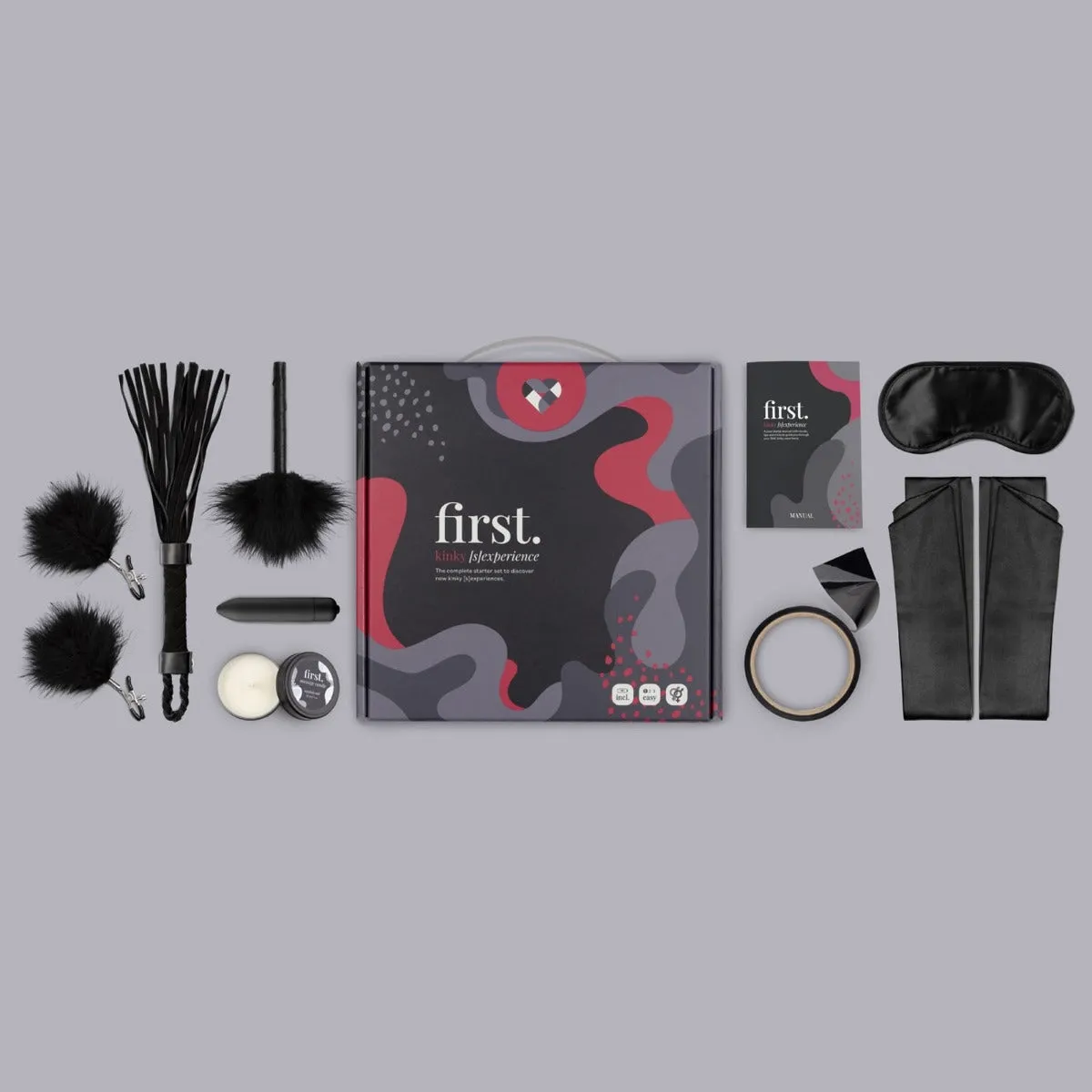 Loveboxxx First Kinky Sexperience Starter Sex Toy Kit Black