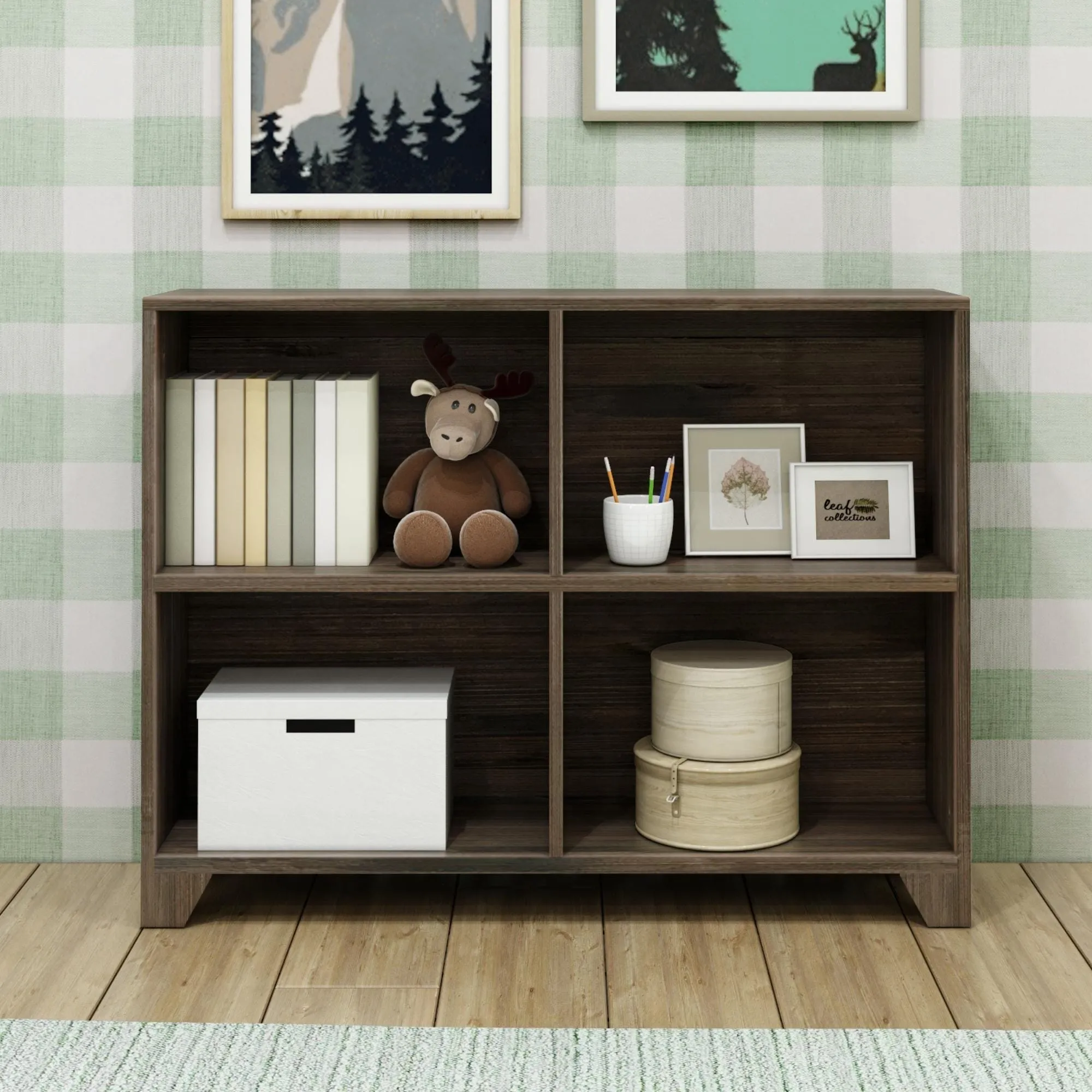 Modern Farmhouse 4-Shelf Bookcase