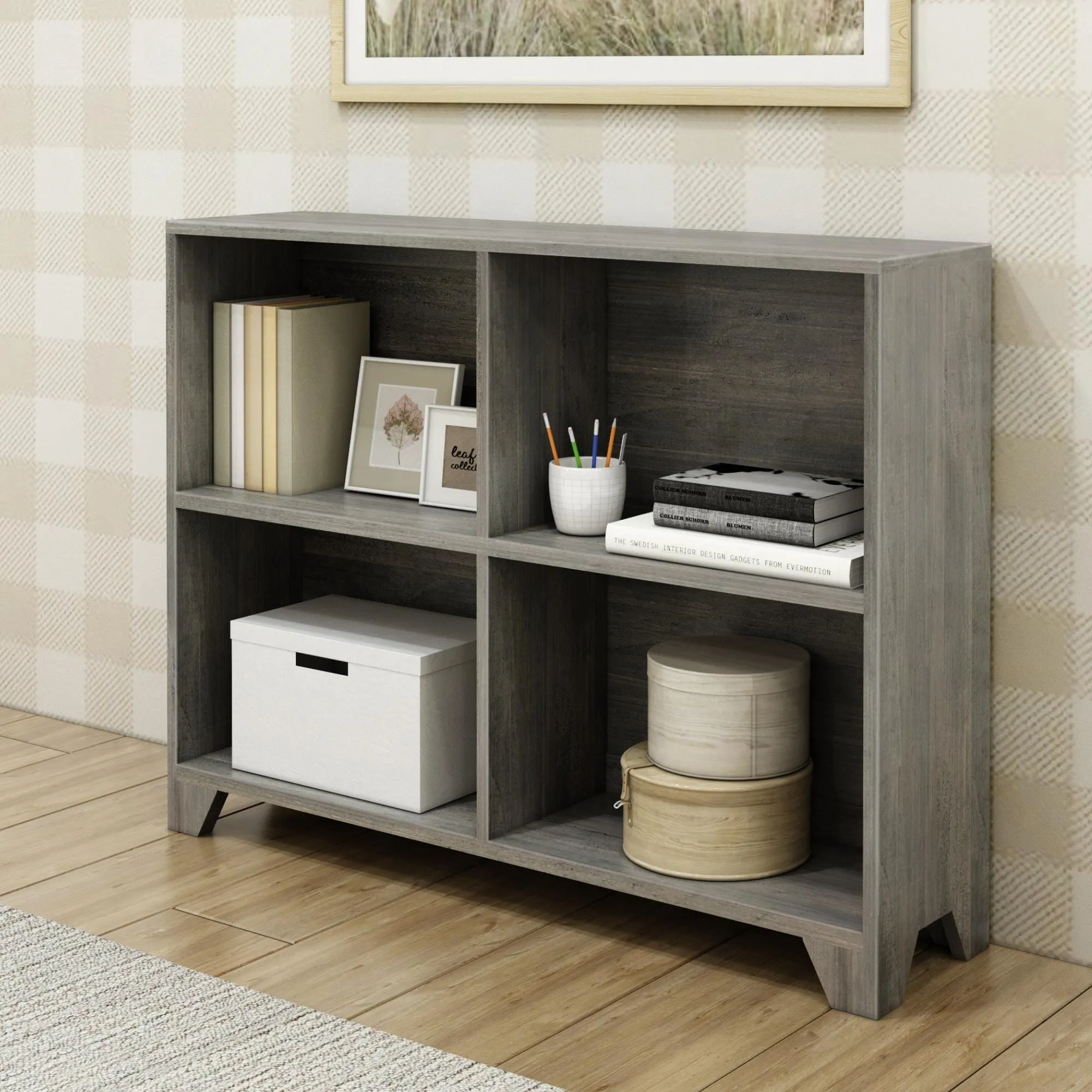 Modern Farmhouse 4-Shelf Bookcase