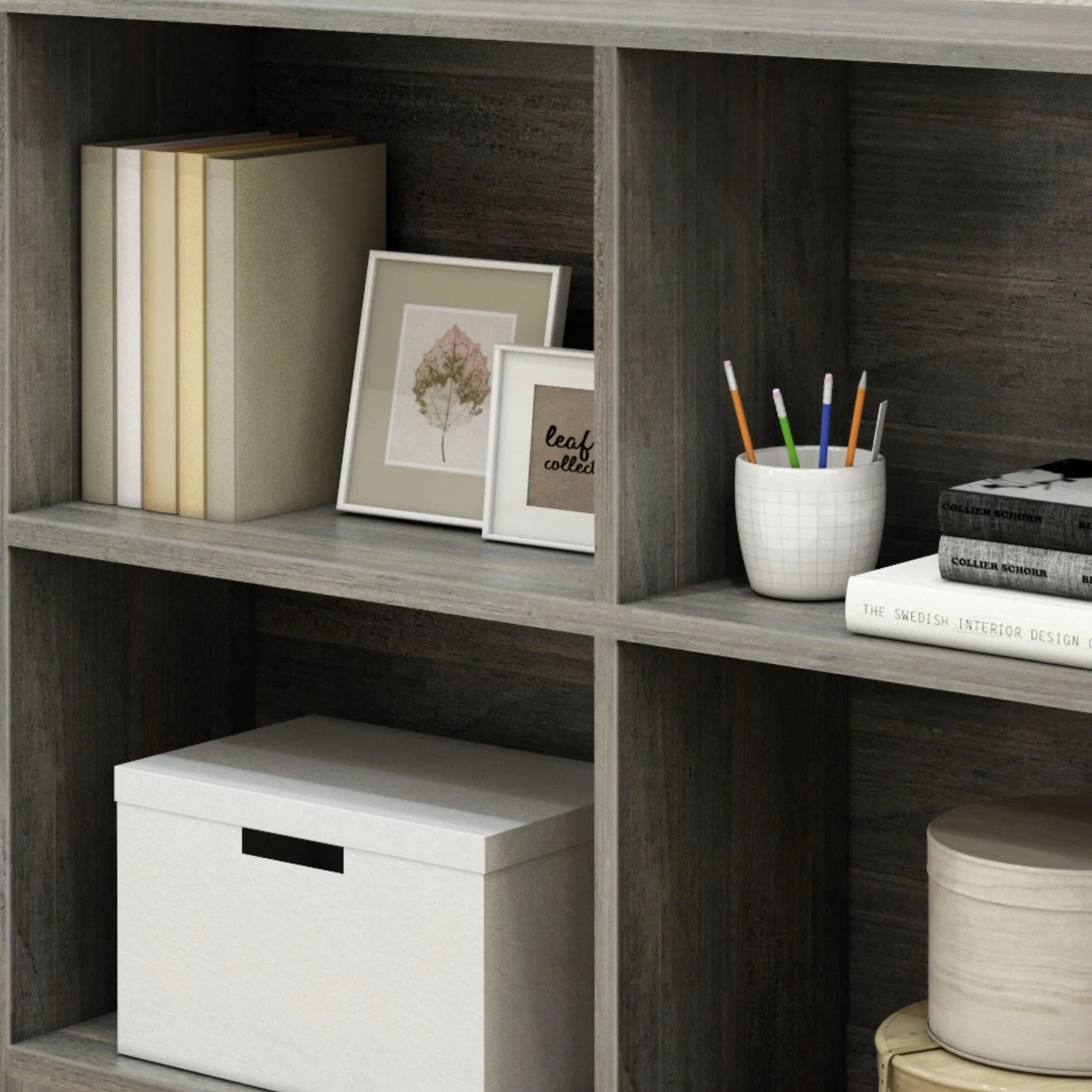 Modern Farmhouse 4-Shelf Bookcase