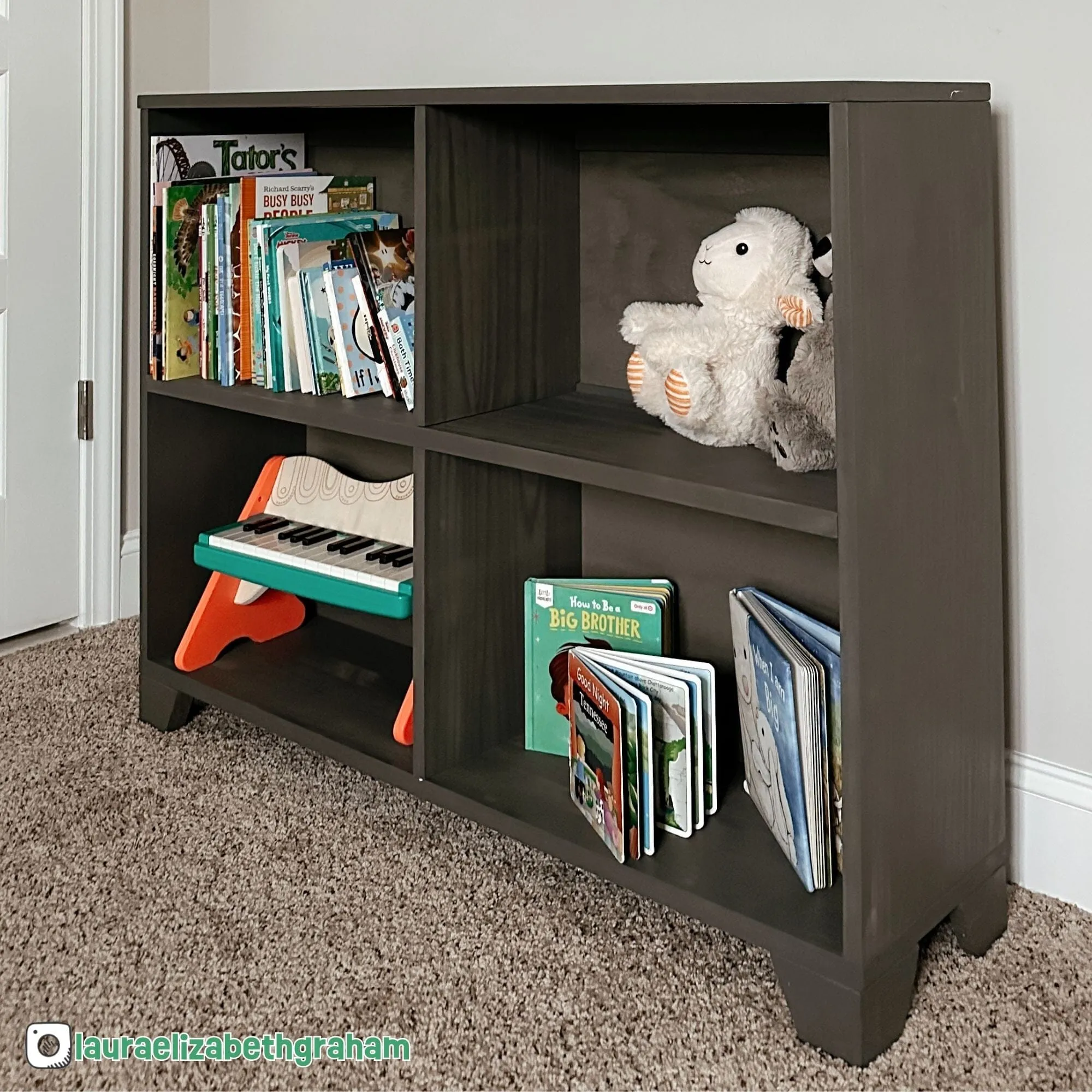 Modern Farmhouse 4-Shelf Bookcase