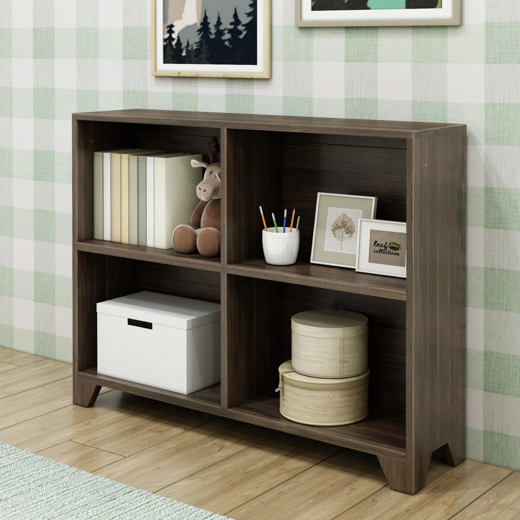 Modern Farmhouse 4-Shelf Bookcase