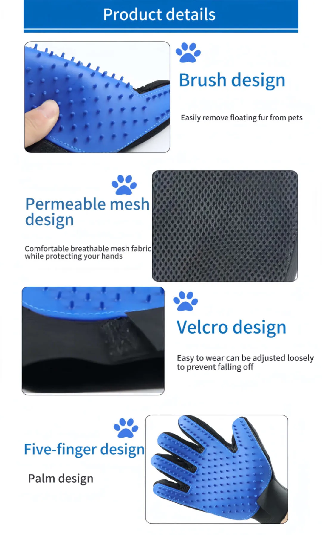 Pet Grooming Gloves