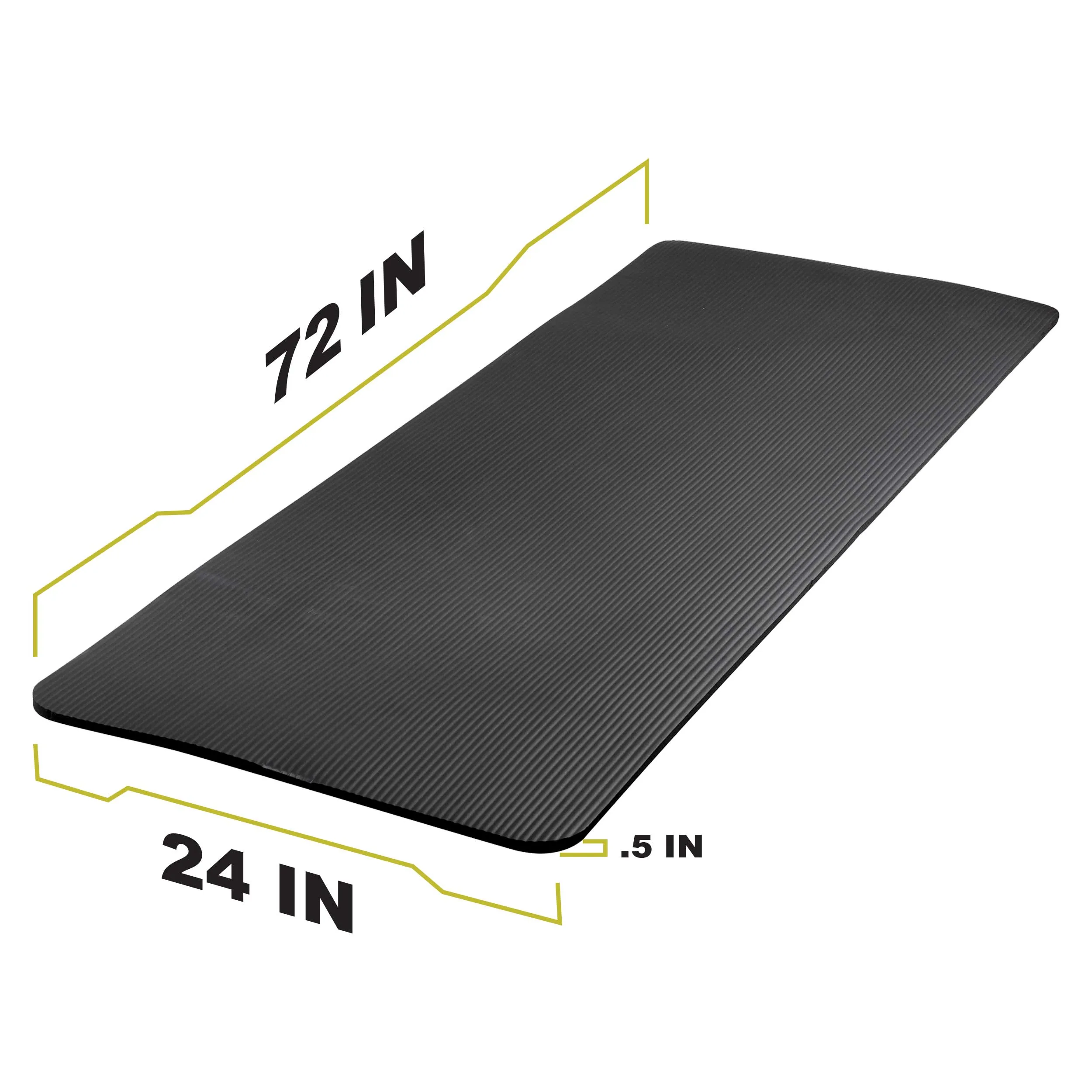 PRCTZ Essential 12mm NBR Exercise Fitness Mat