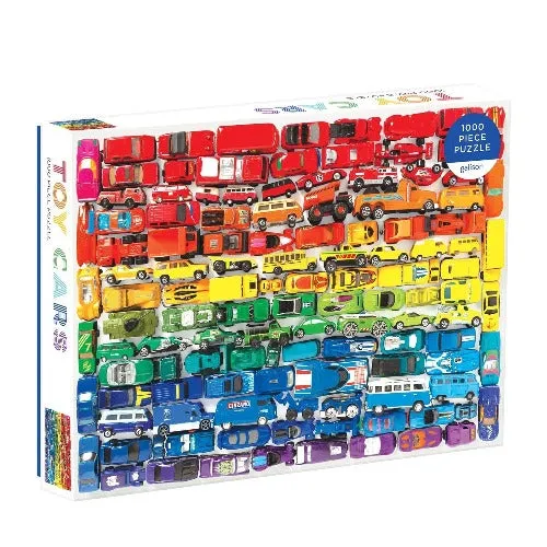 Rainbow Toy Cars 1000pc Puzzle