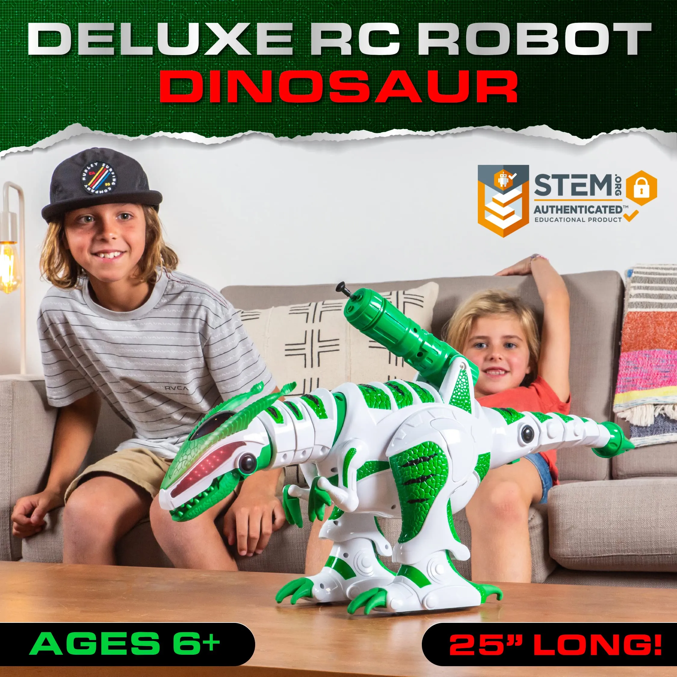 RexBot Explorer: Your Ultimate Interactive T-Rex Companion - Remote Control Robot Dinosaur for Kids!