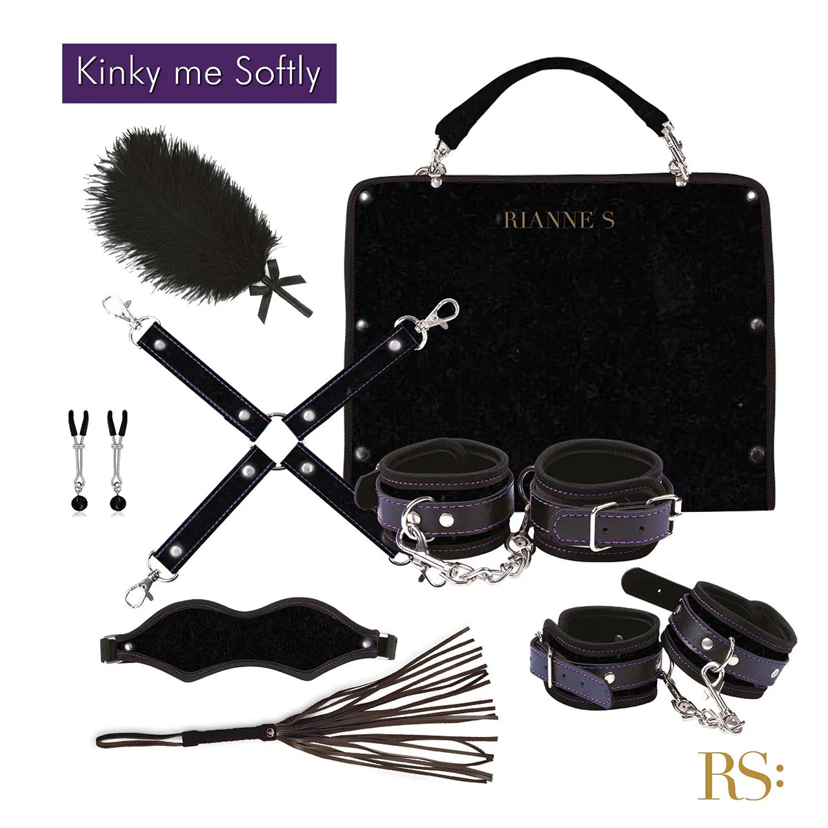 Rianne S Kinky Me Softly Black Bondage Kit