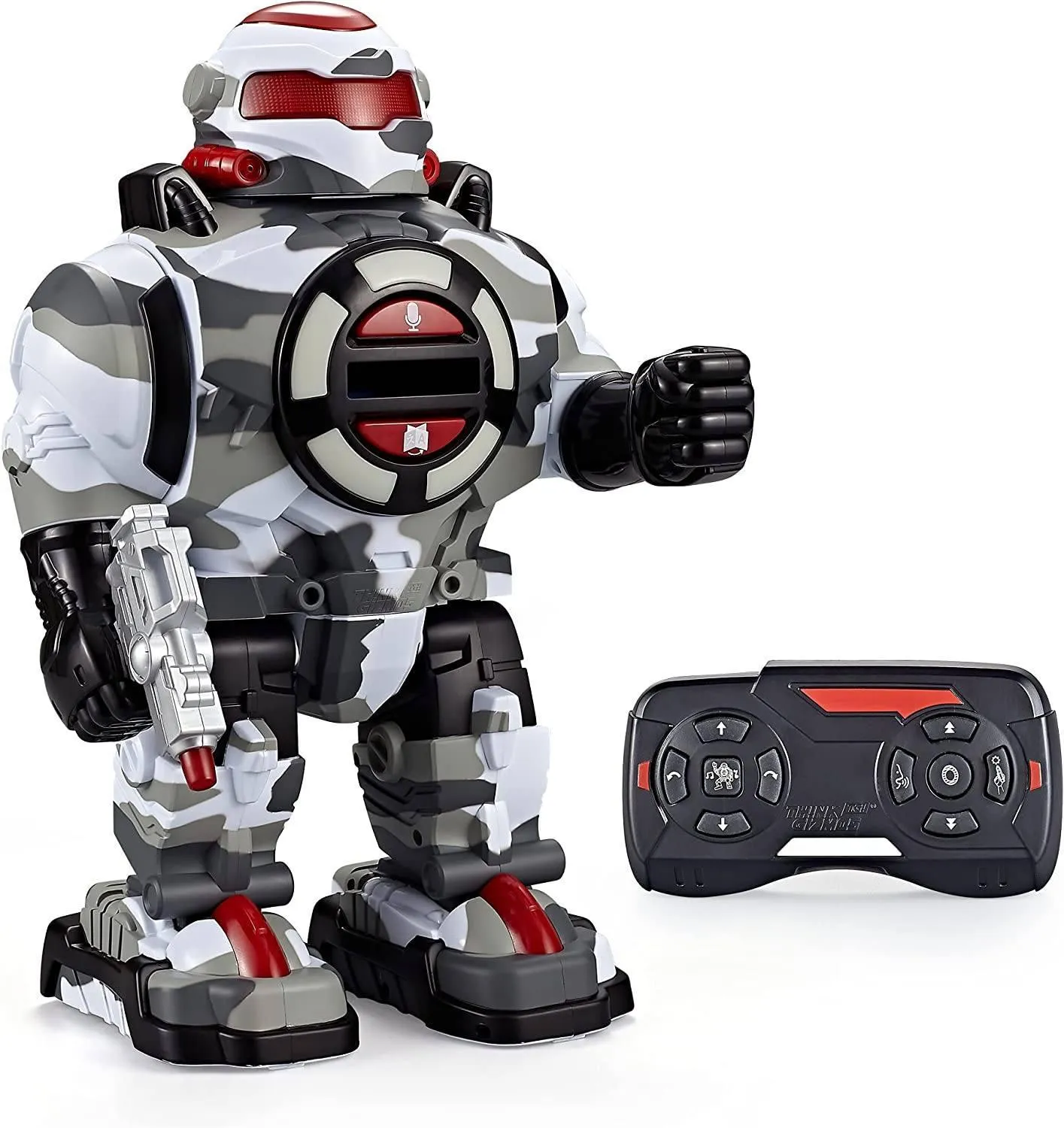 RoboShooter Remote Control Interactive Robot - White