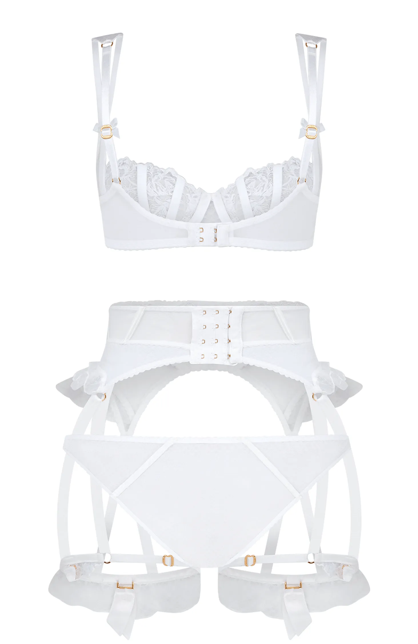 Rosia Bra, Suspender and Brief Set