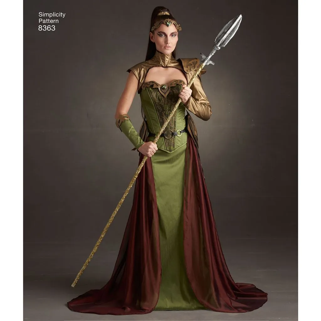 Simplicity Pattern 8363 Women's Fantasy Ranger Costume