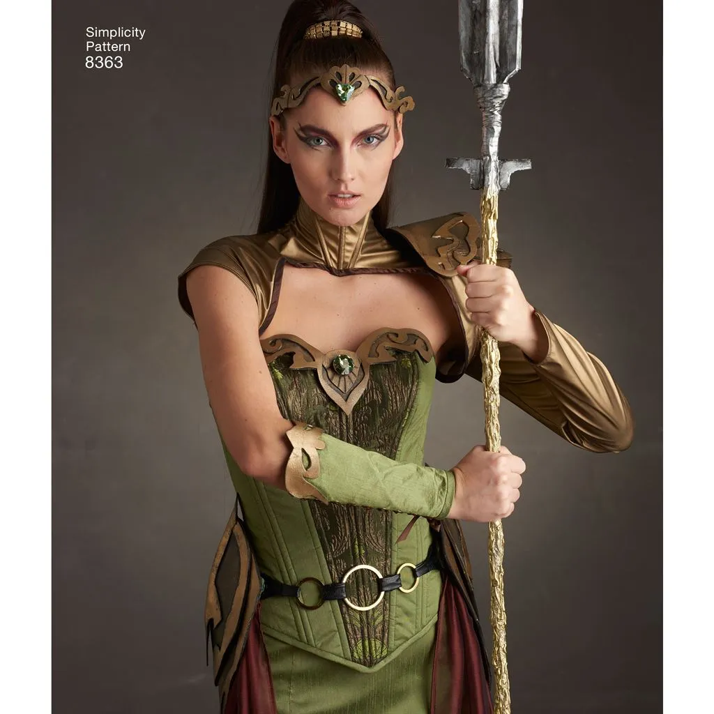 Simplicity Pattern 8363 Women's Fantasy Ranger Costume