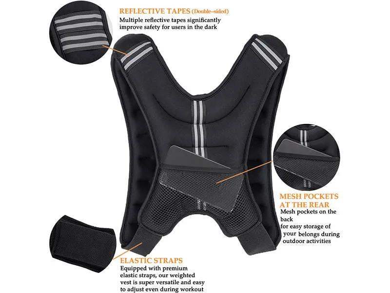 Sport Weighted Vest Workout Equipment 5kg