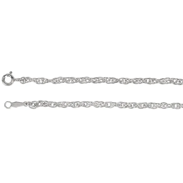 Sterling Silver Rope Chain