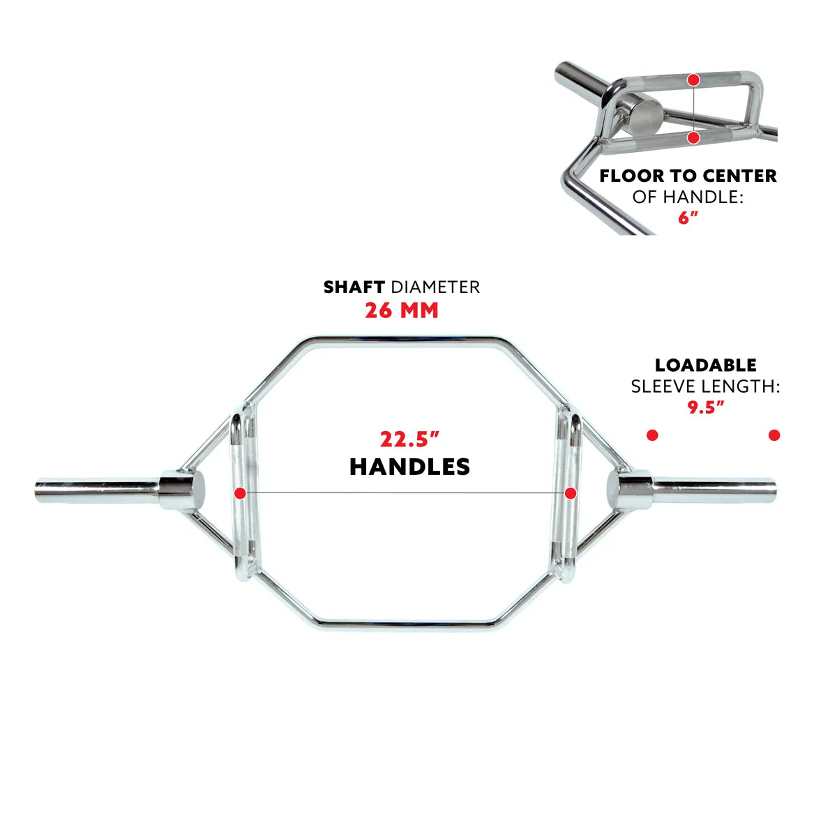 Strength Training Olympic Hex Bar | Sunny Strength™