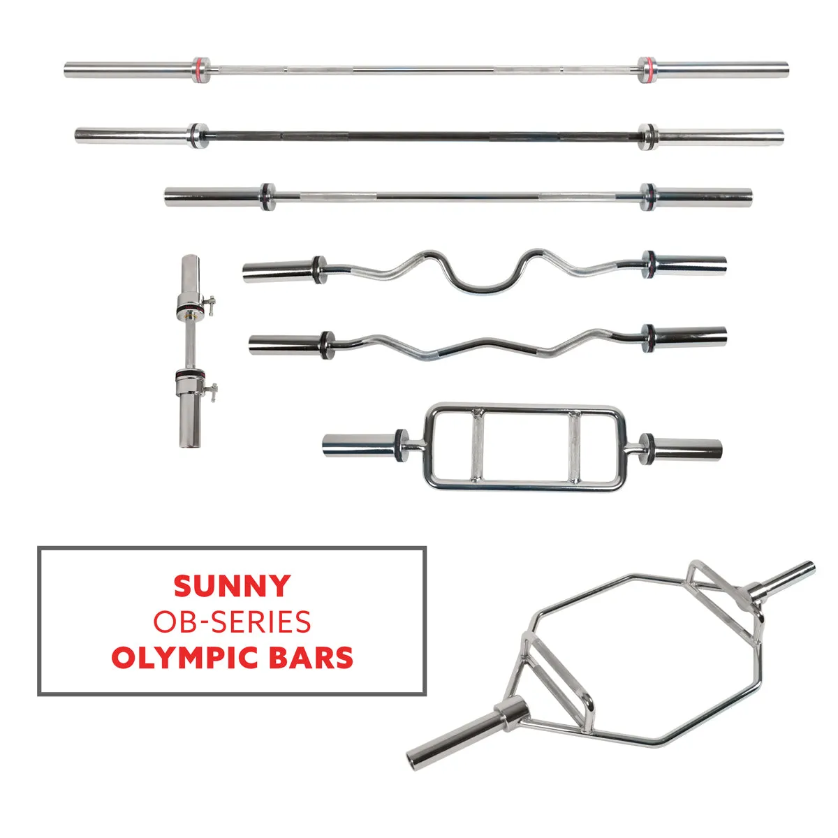 Strength Training Olympic Hex Bar | Sunny Strength™