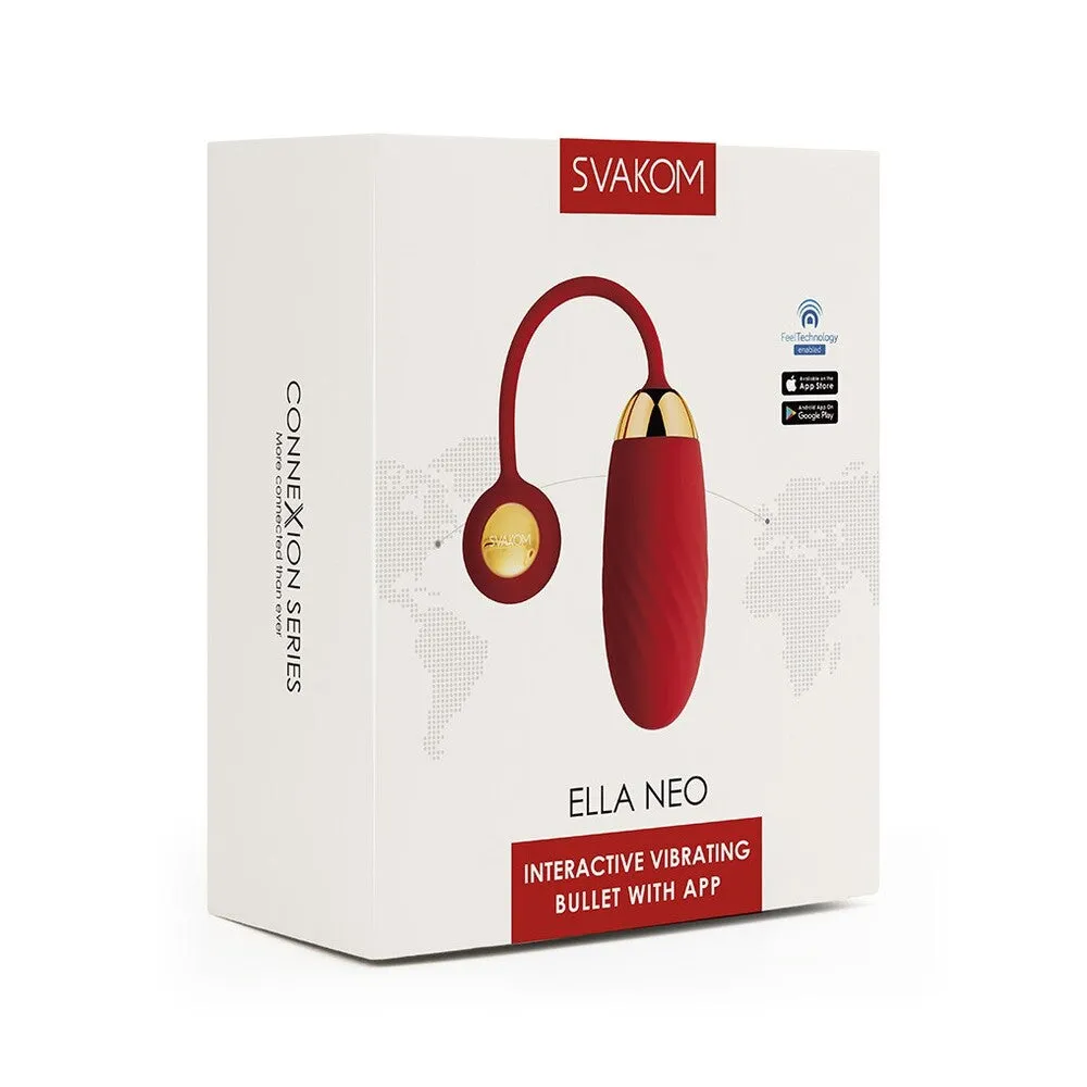 Svakom Ella Neo Red Interactive Vibrating Bullet