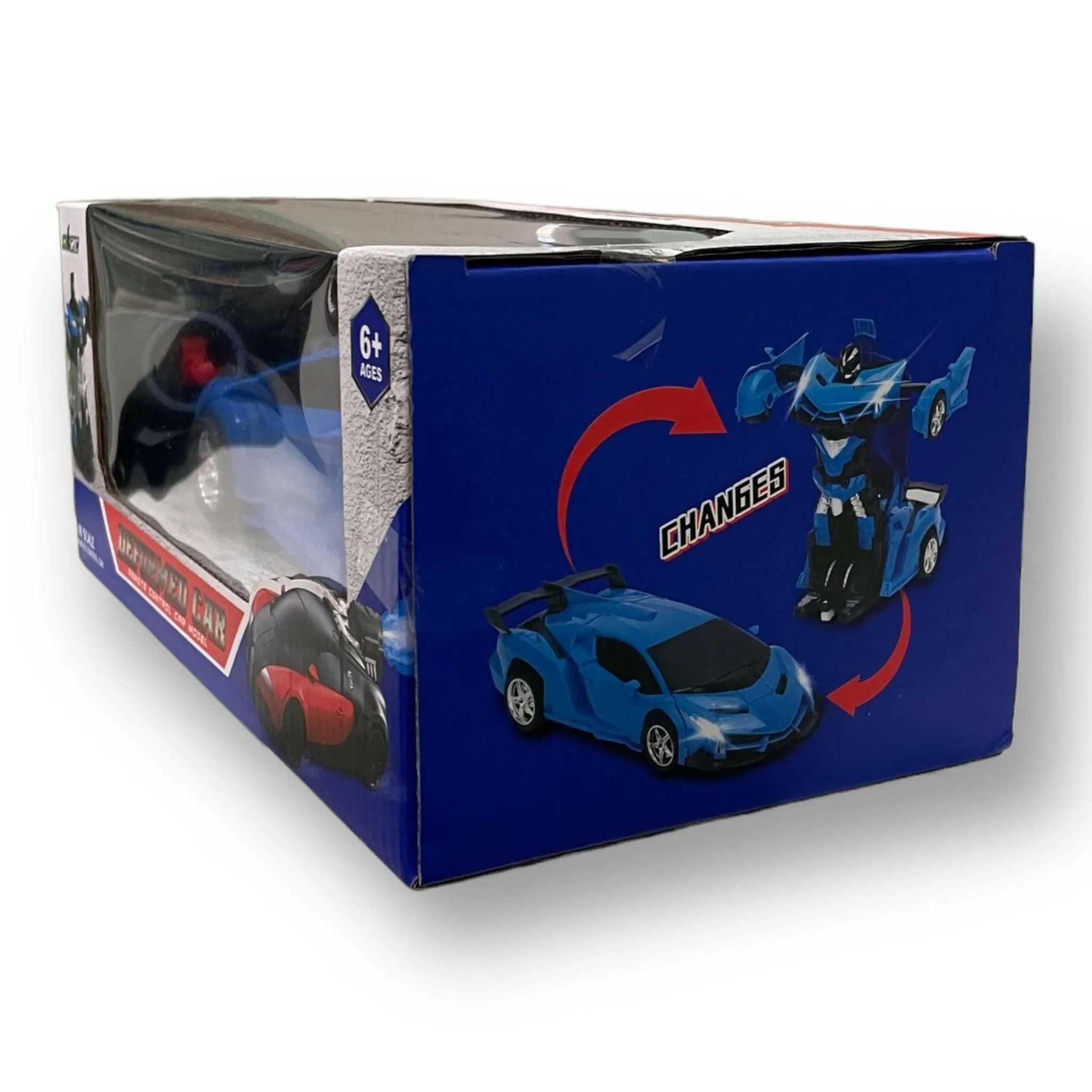 Transformer RC Car Into A Robot  2 in 1 Car Toy 2.4Ghz 1:18 Rechargeable Blue