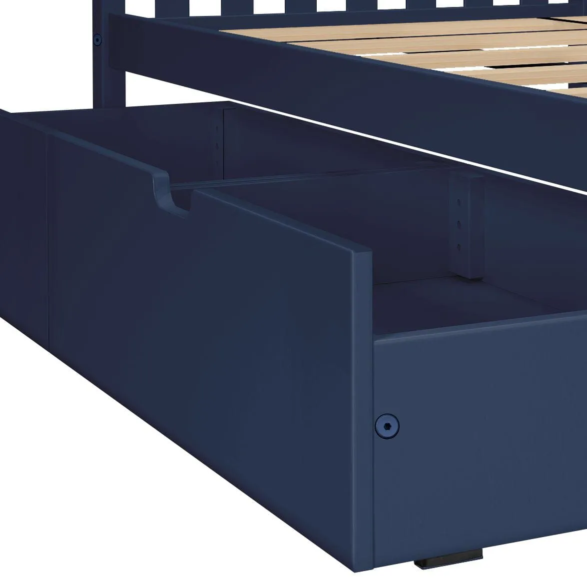 Twin Over Twin Bunk Bed With Storage Drawers