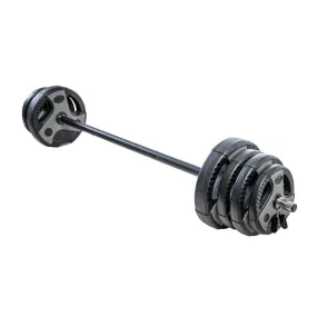 US Weight 54 LB Weight Set with 55" Bar - Grey