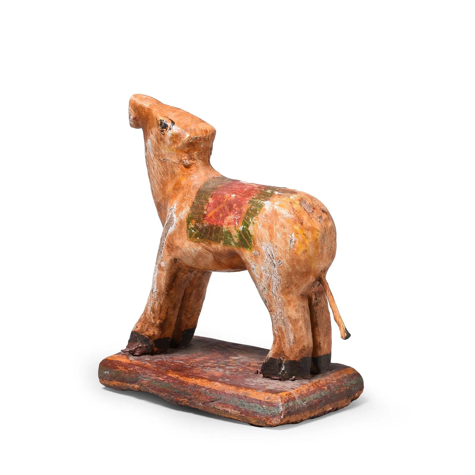 Vintage Painted Cow Toy From Gujarat - Ca 1940