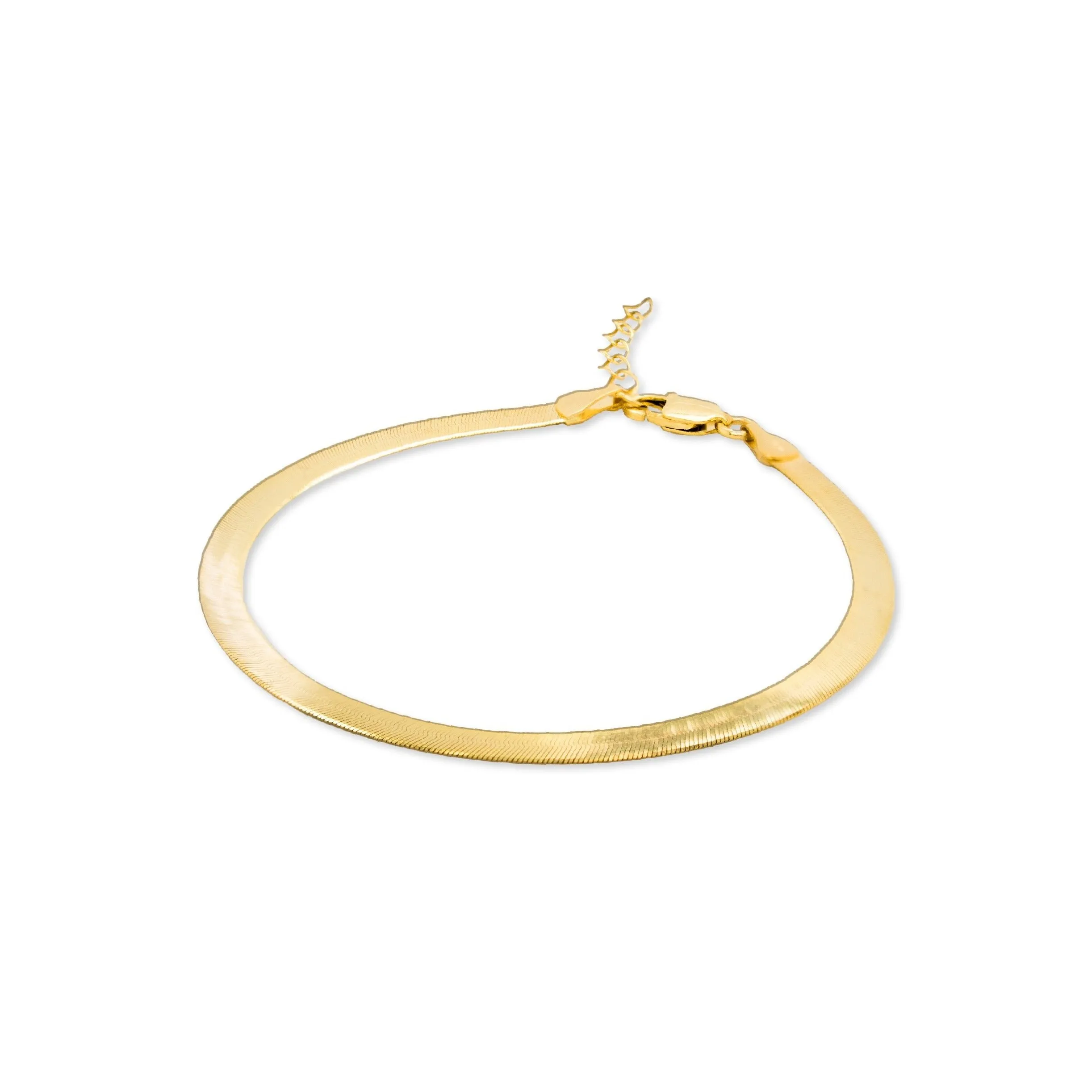 Wendy Herringbone Bracelet // 14k Italian Gold Vermeil